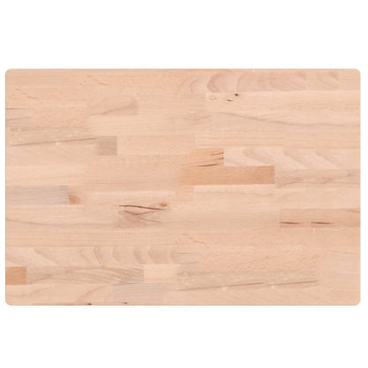 Solid Beech Table Top 60x40x2.5 cm - Rectangular and Durable