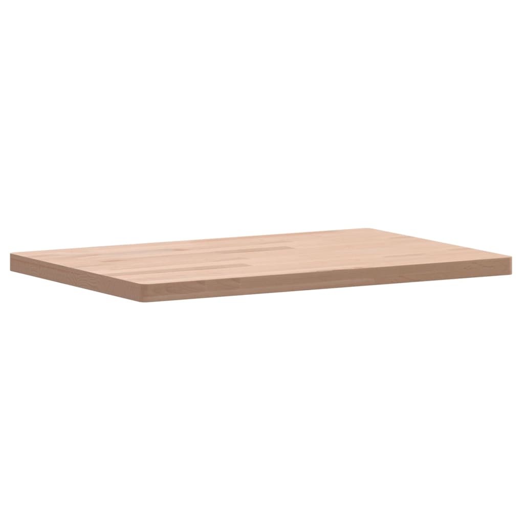Solid Beech Table Top 60x40x2.5 cm - Rectangular and Durable