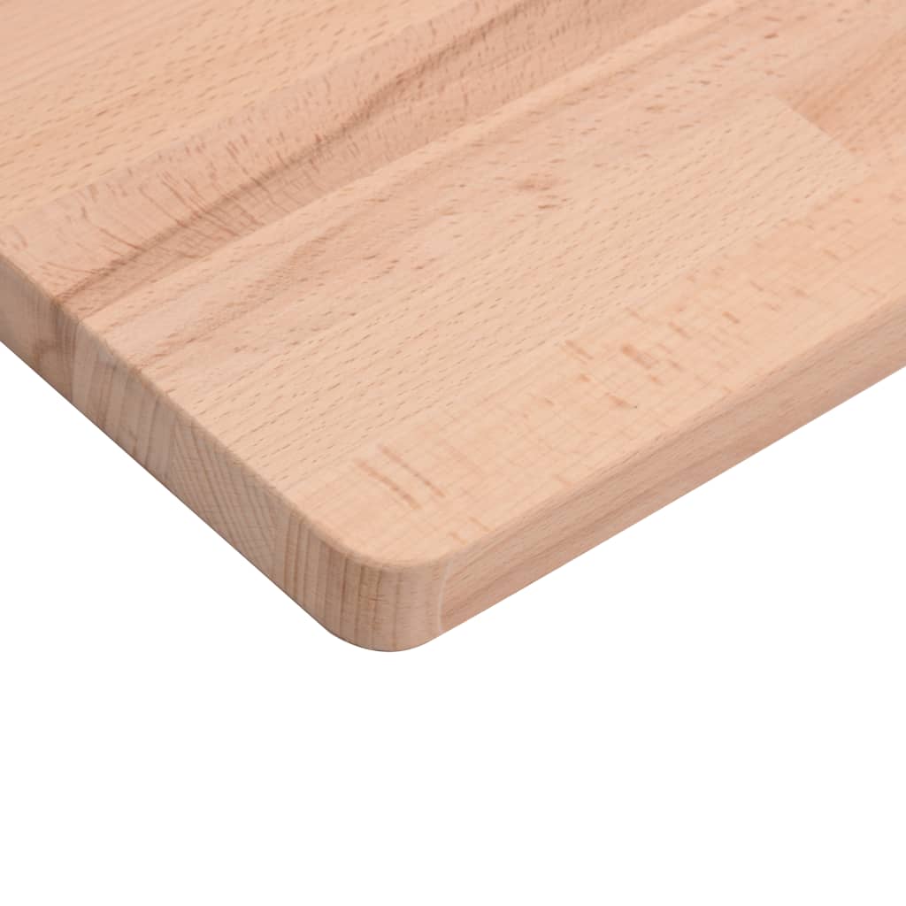 Solid Beech Table Top 60x40x2.5 cm - Rectangular and Durable