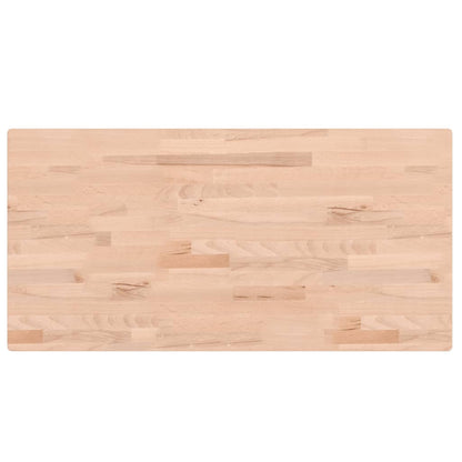 Solid Beech Wood Table Top, Rectangular 100x50x4 cm
