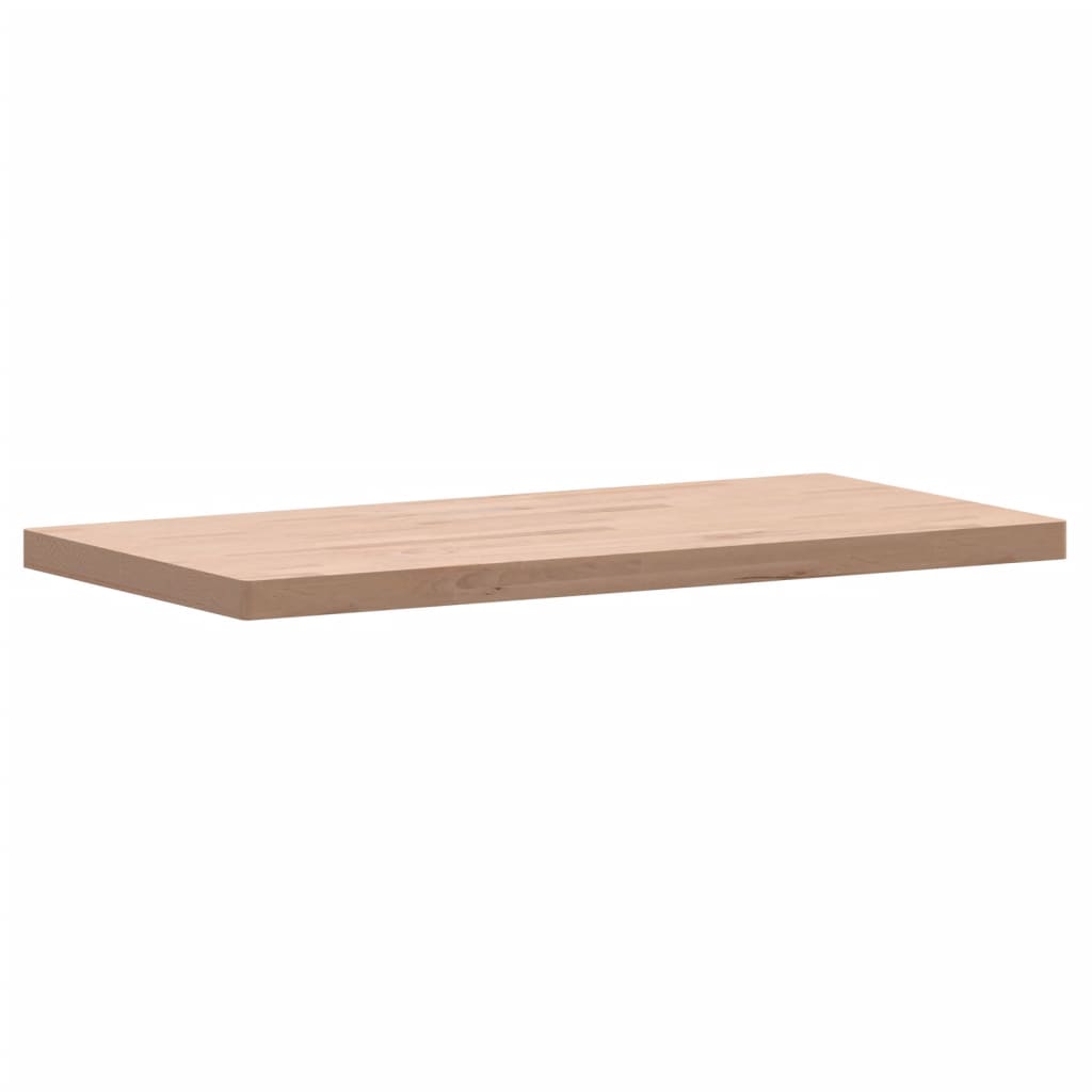 Solid Beech Wood Table Top, Rectangular 100x50x4 cm