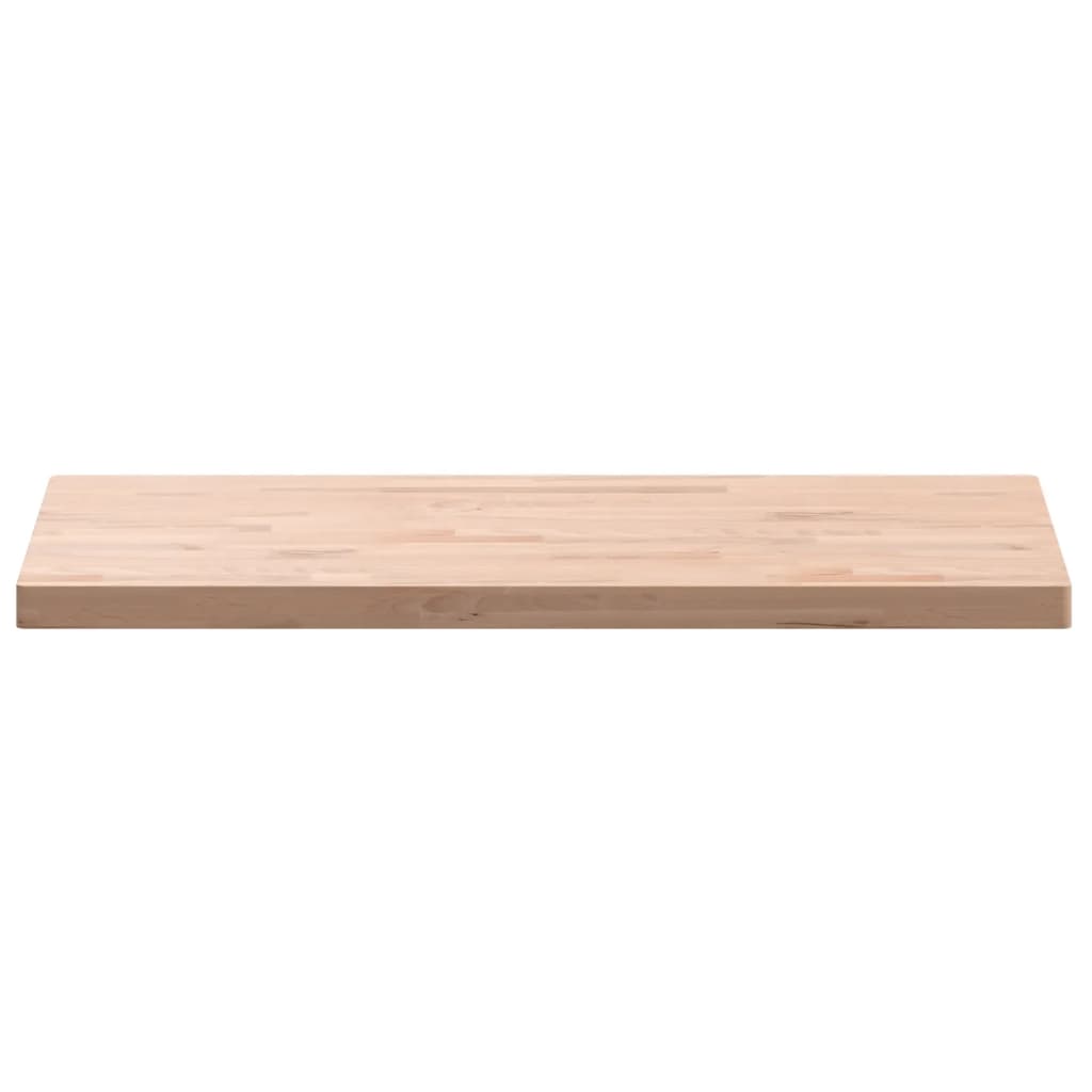 Solid Beech Wood Table Top, Rectangular 100x50x4 cm