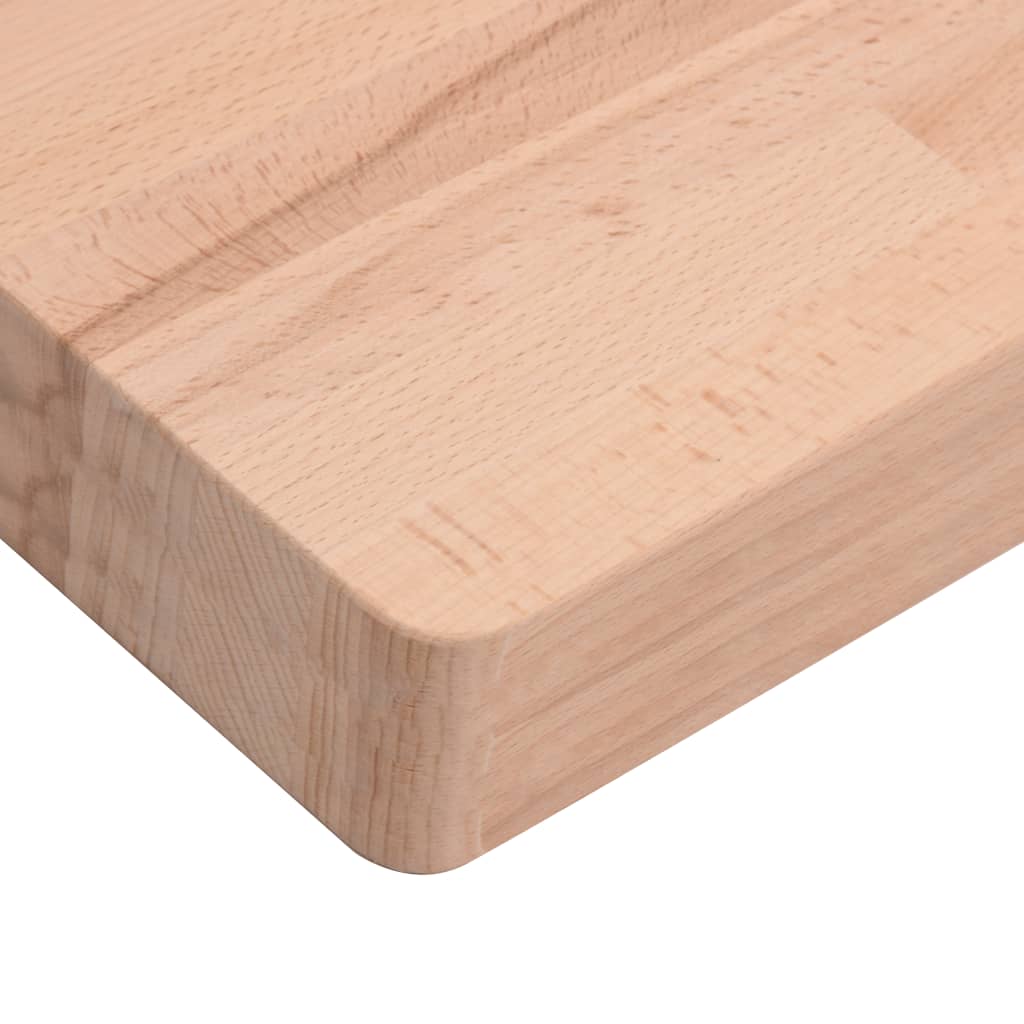 Solid Beech Wood Table Top, Rectangular 100x50x4 cm