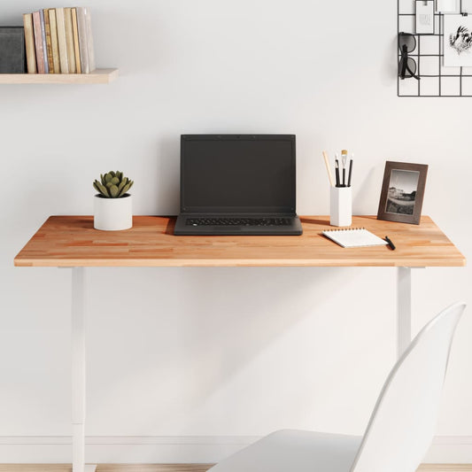 Solid Beech Wood Table Top - 100x50x1.5 cm Rectangular Design