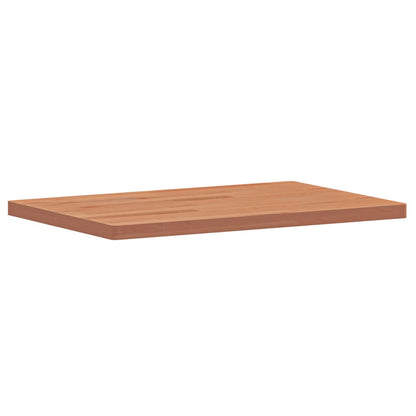 Solid Beech Table Top - 60x40x2.5 cm Rectangular Wood Surface