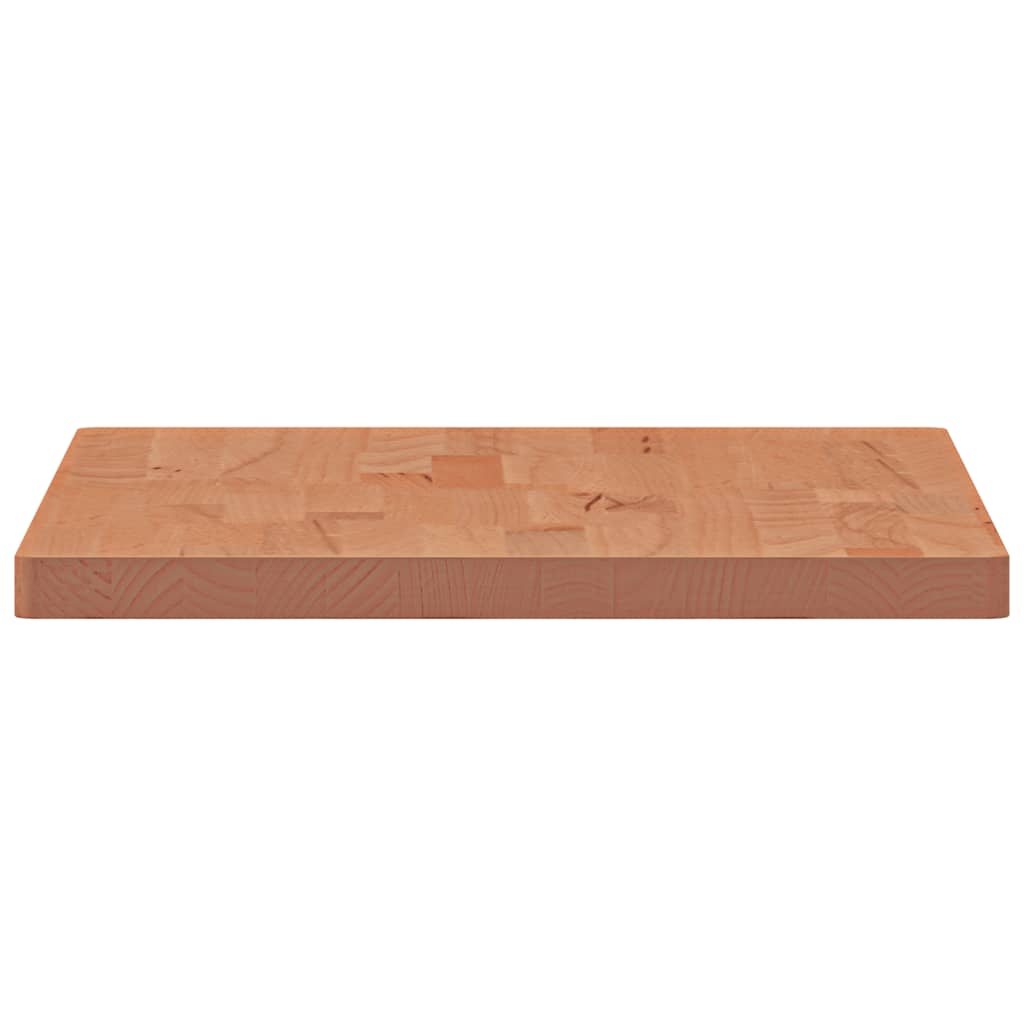 Solid Beech Table Top - 60x40x2.5 cm Rectangular Wood Surface