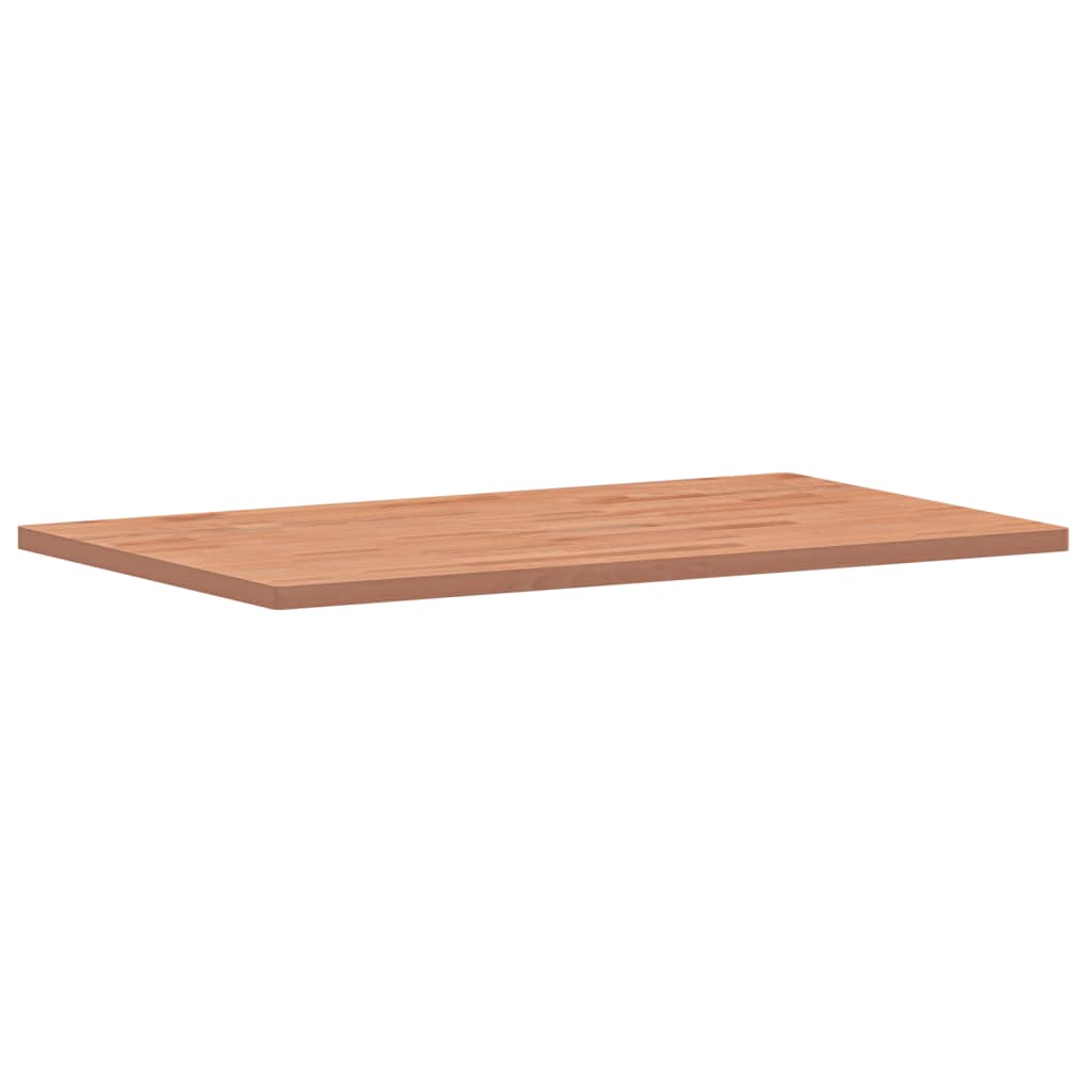 Solid Beech Table Top 100x60x2.5 cm - Natural Wood Finish