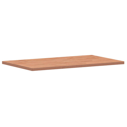 Solid Beech Table Top 100x60x2.5 cm - Natural Wood Finish
