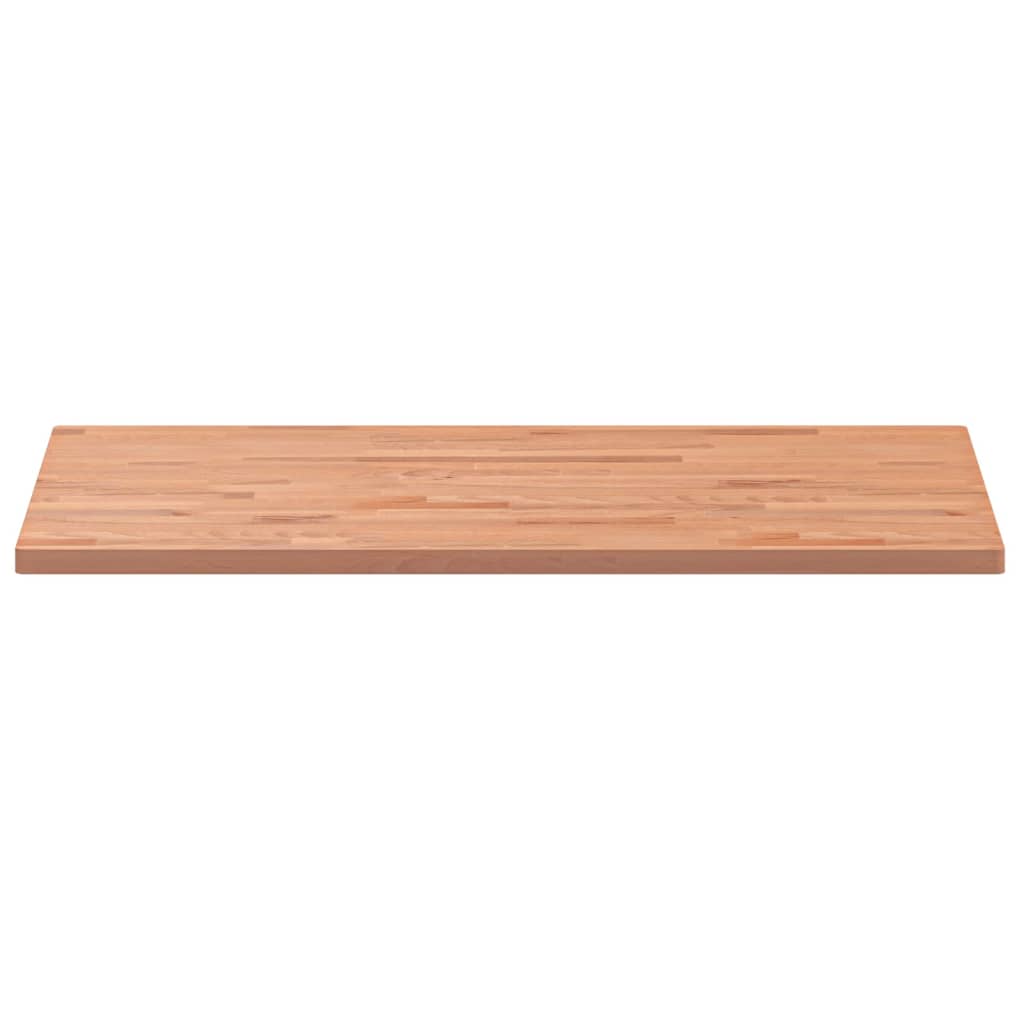 Solid Beech Table Top 100x60x2.5 cm - Natural Wood Finish