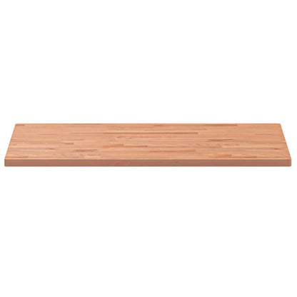 Solid Beech Table Top 100x60x2.5 cm - Natural Wood Finish