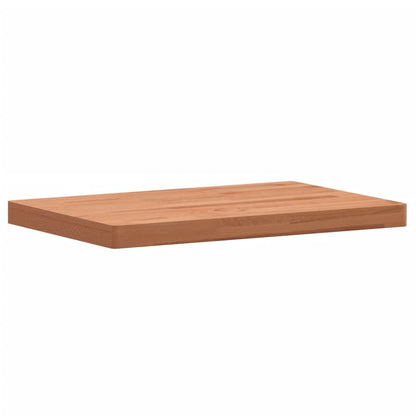 Solid Beech Wood Tabletop 80x40x4 cm - Rectangular & Durable