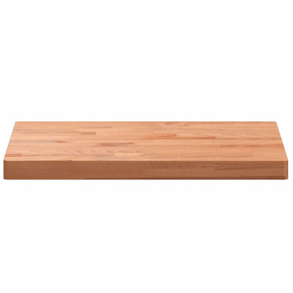 Solid Beech Wood Tabletop 80x40x4 cm - Rectangular & Durable