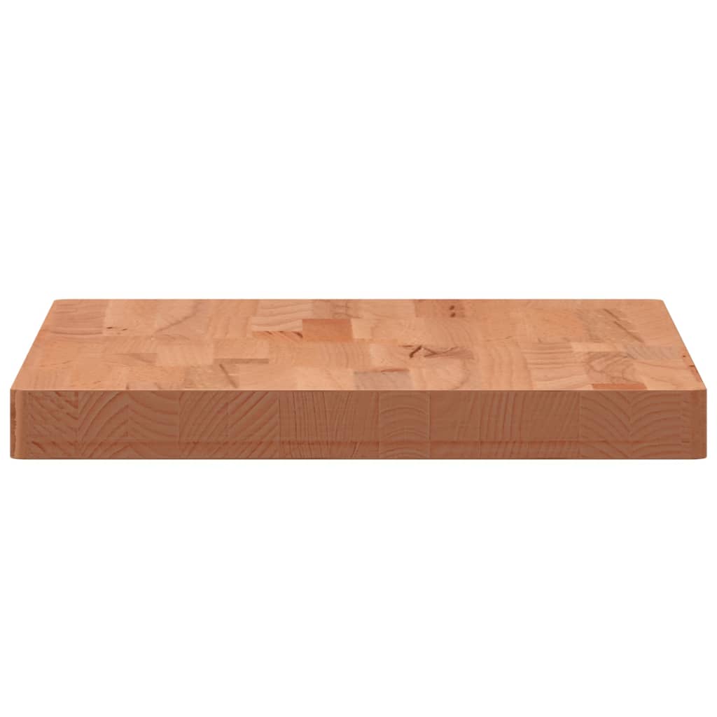 Solid Beech Wood Tabletop 80x40x4 cm - Rectangular & Durable