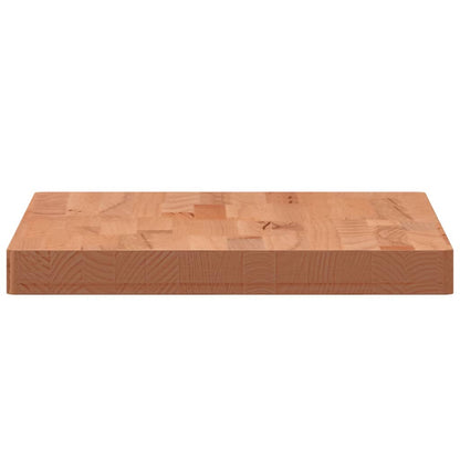 Solid Beech Wood Tabletop 80x40x4 cm - Rectangular & Durable