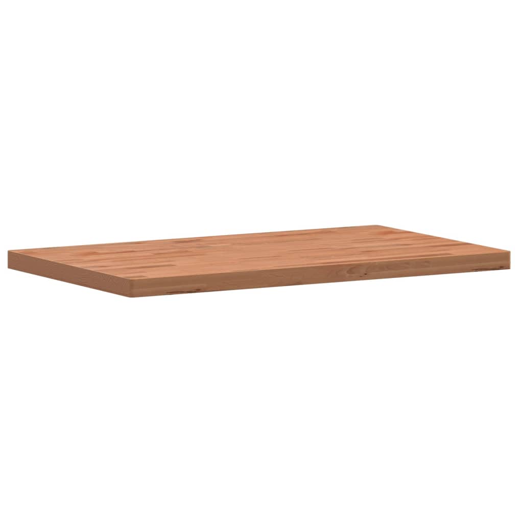 Solid Beech Wood Table Top - 100x60x4 cm Rectangular Design