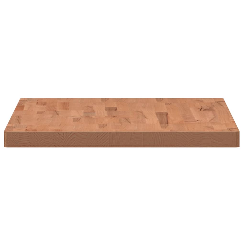 Solid Beech Wood Table Top - 100x60x4 cm Rectangular Design