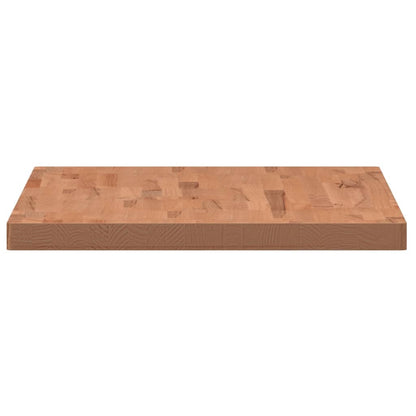 Solid Beech Wood Table Top - 100x60x4 cm Rectangular Design