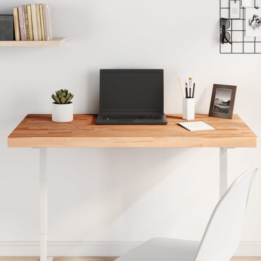 Solid Beech Wood Table Top - 100x60x4 cm Rectangular Design