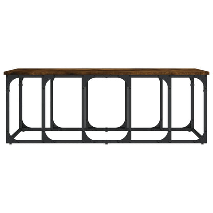 Coffee Table Smoked Oak 100x50x35.5 cm Engineered Wood