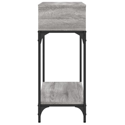 Sonoma Grey Console Table - 100x30.5x75cm Engineered Wood