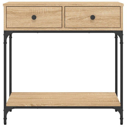 Sonoma Oak Console Table - Engineered Wood, 75x34.5x75 cm