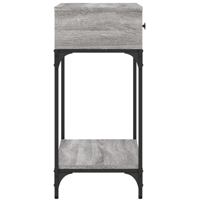 Sonoma Grey Console Table - Engineered Wood, 75x34.5x75 cm