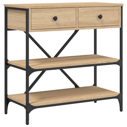 Sonoma Oak Console Table - 75x34.5x75cm, Engineered Wood