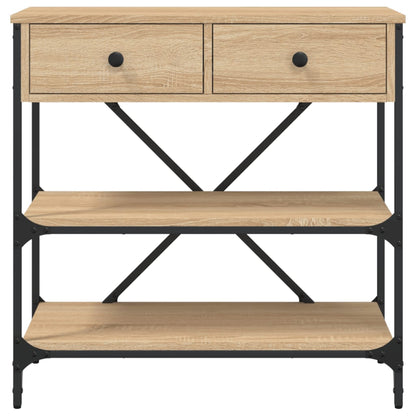Sonoma Oak Console Table - 75x34.5x75cm, Engineered Wood