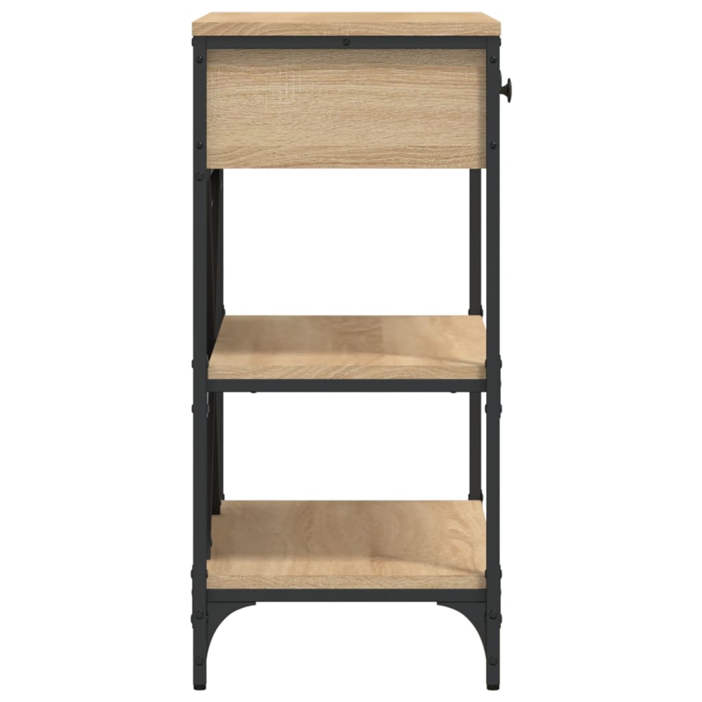 Sonoma Oak Console Table - 75x34.5x75cm, Engineered Wood