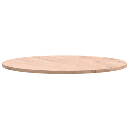 Round Solid Beech Wood Table Top Ø60x1.5 cm - Natural Finish