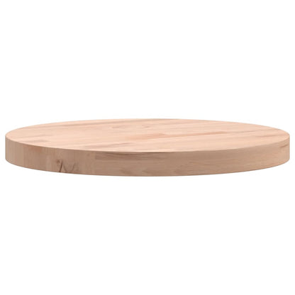 Round Beech Table Top Ø30x2.5 cm - Solid Wood Elegance