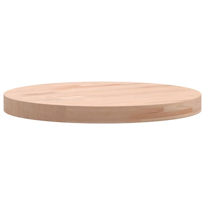 Round Beech Table Top Ø30x2.5 cm - Solid Wood Elegance