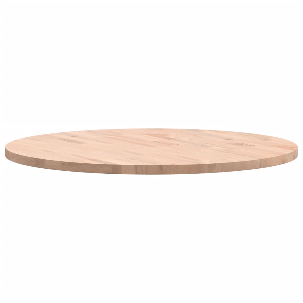 Round Solid Beech Wood Table Top Ø80cm - Durable & Stylish