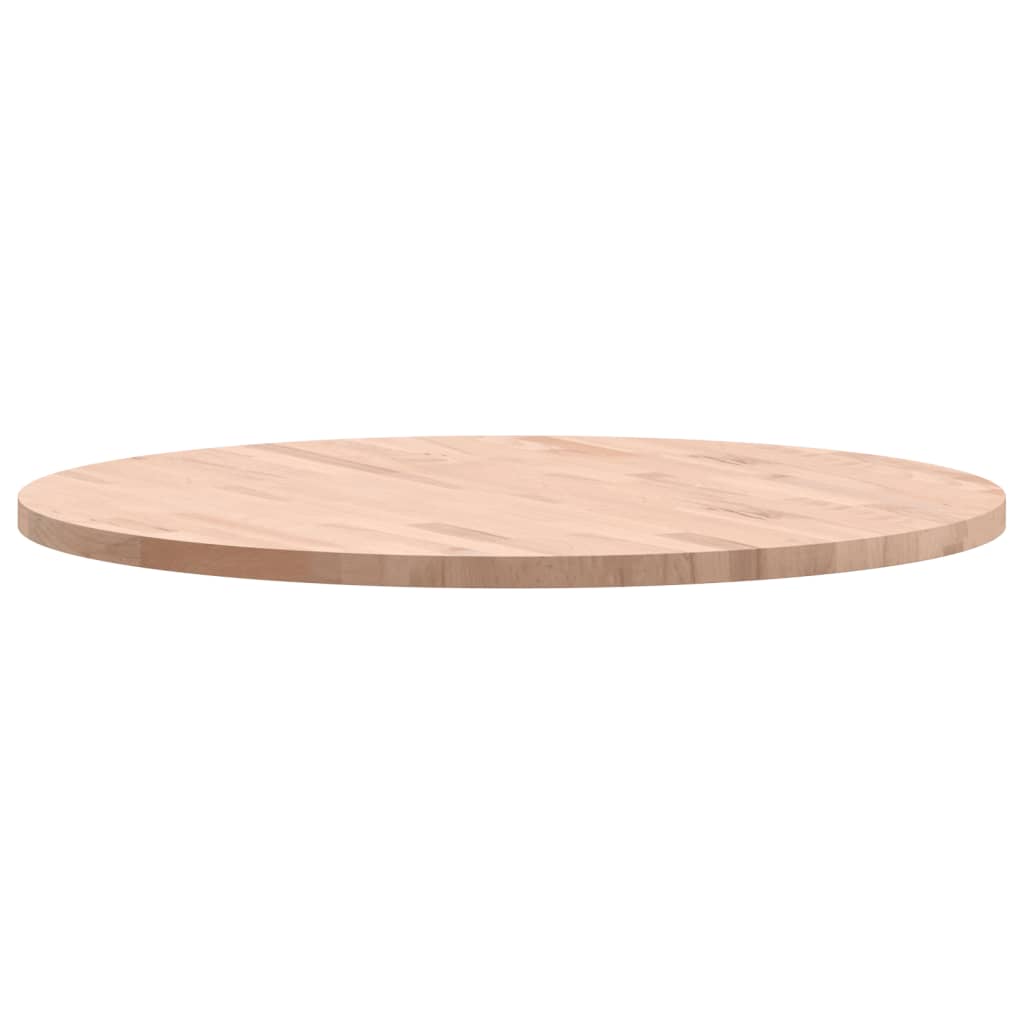 Round Solid Beech Wood Table Top Ø80cm - Durable & Stylish