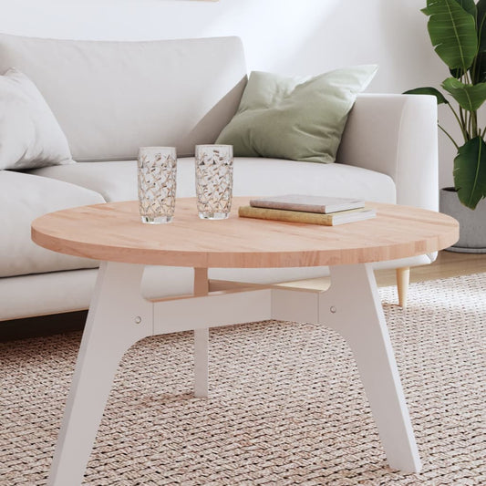 Round Solid Beech Wood Table Top Ø80cm - Durable & Stylish