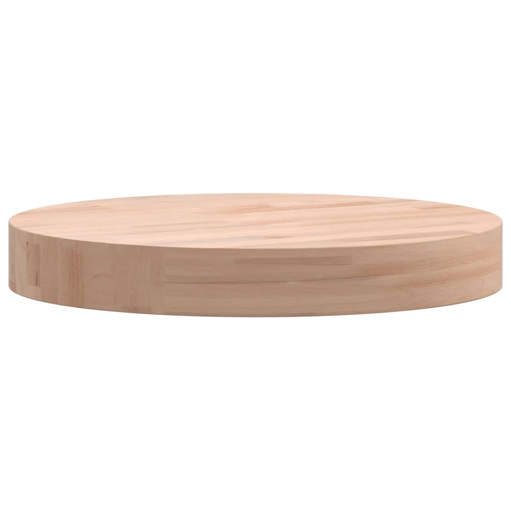Solid Beech Round Table Top Ø30x4 cm - Durable & Stylish