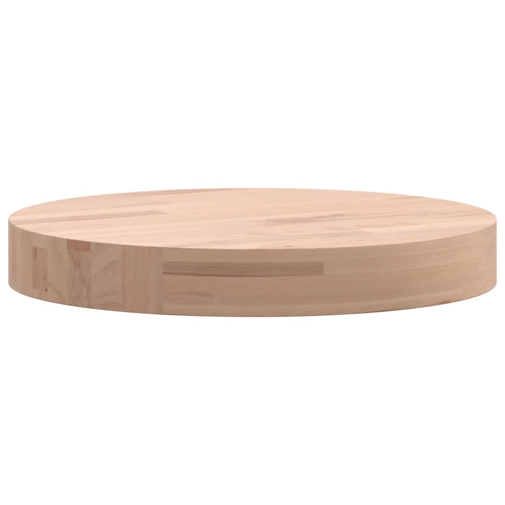 Solid Beech Round Table Top Ø30x4 cm - Durable & Stylish