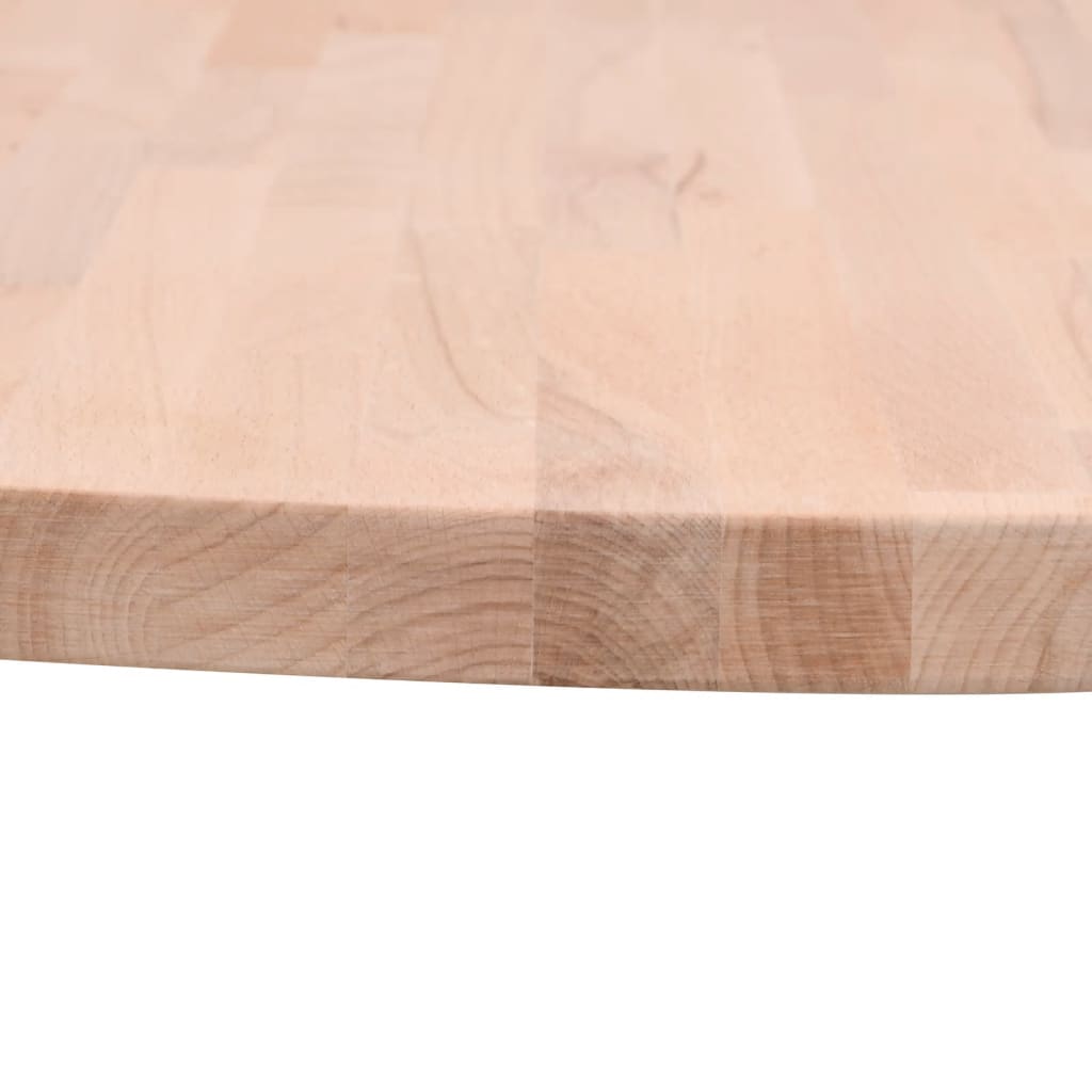 Round Solid Beech Wood Table Top Ø50x4 cm - Durable & Stylish