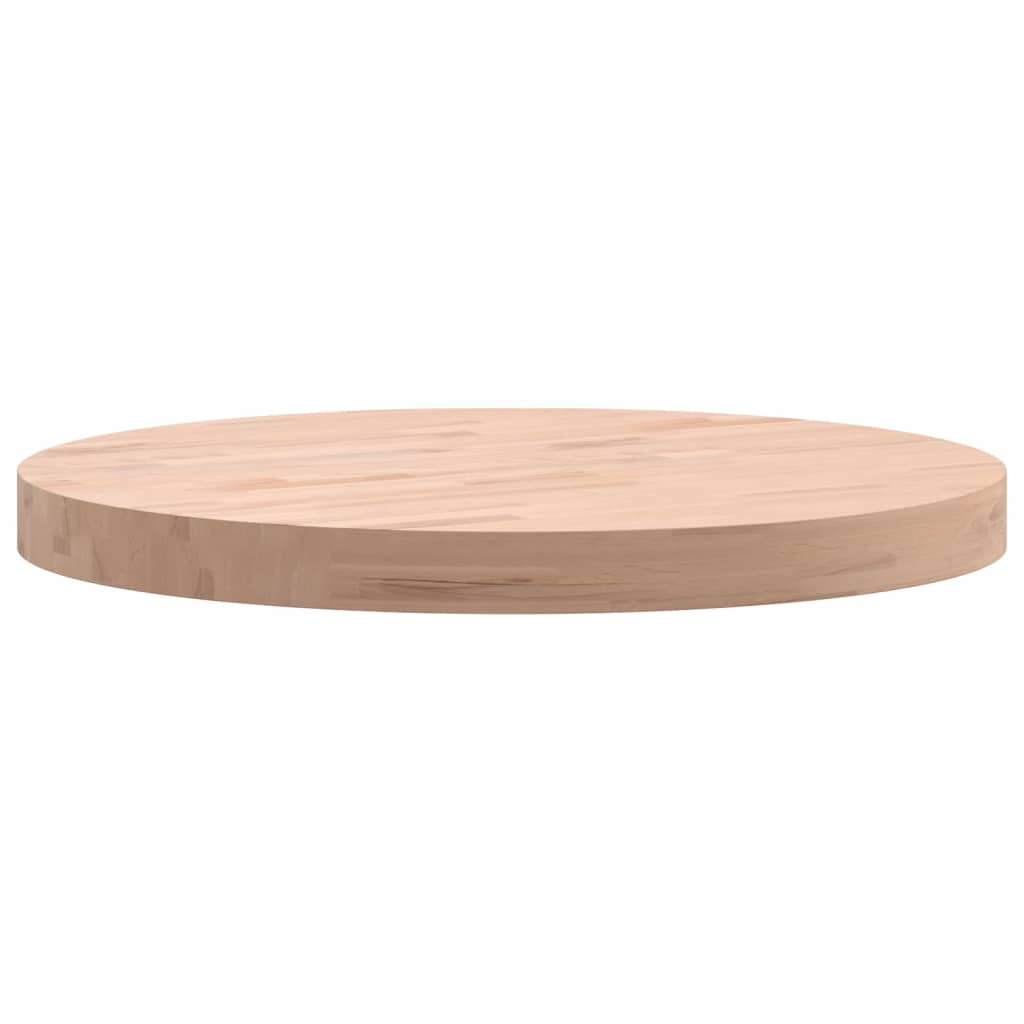 Round Solid Beech Wood Table Top Ø50x4 cm - Durable & Stylish