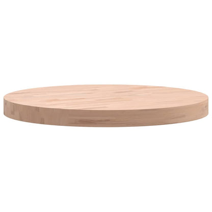 Round Solid Beech Wood Table Top Ø50x4 cm - Durable & Stylish