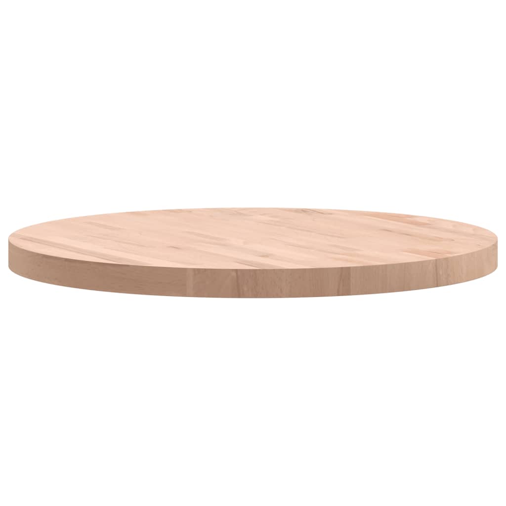 Round Solid Beech Wood Table Top Ø70x4 cm - Durable & Stylish