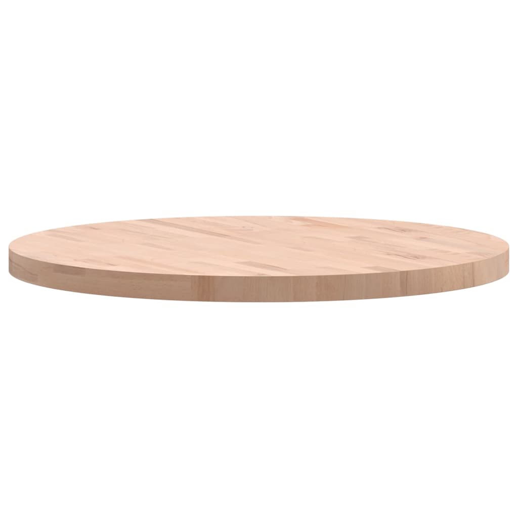 Round Beech Wood Table Top Ø80x4 cm - Solid & Durable Design