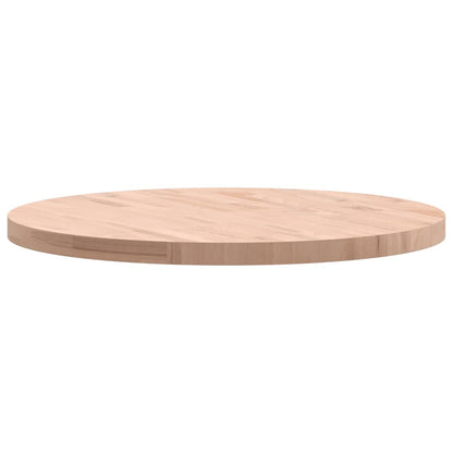 Round Beech Wood Table Top Ø80x4 cm - Solid & Durable Design