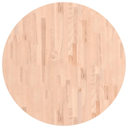 Table Top Ø90x4 cm Round Solid Wood Beech