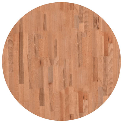 Round Beech Wood Table Top Ø80 cm - Solid & Durable