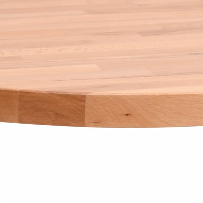 Round Beech Wood Table Top Ø80 cm - Solid & Durable