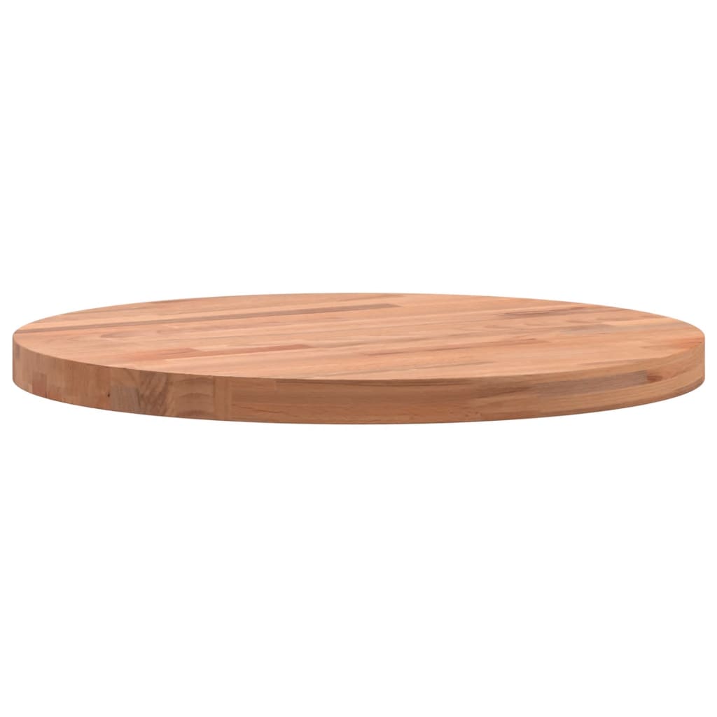 Solid Beech Round Table Top Ø40x2.5 cm - Durable & Stylish