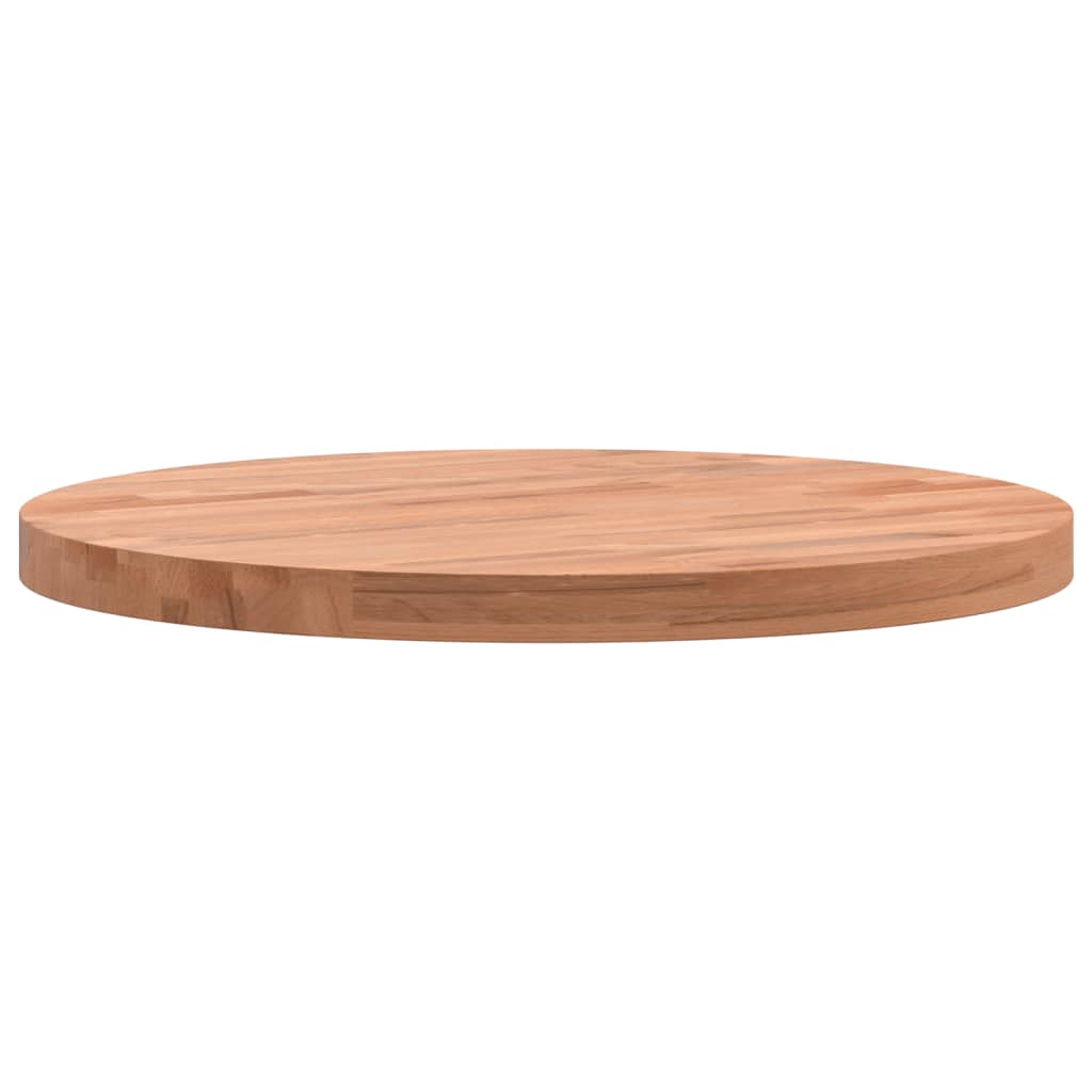 Solid Beech Round Table Top Ø40x2.5 cm - Durable & Stylish