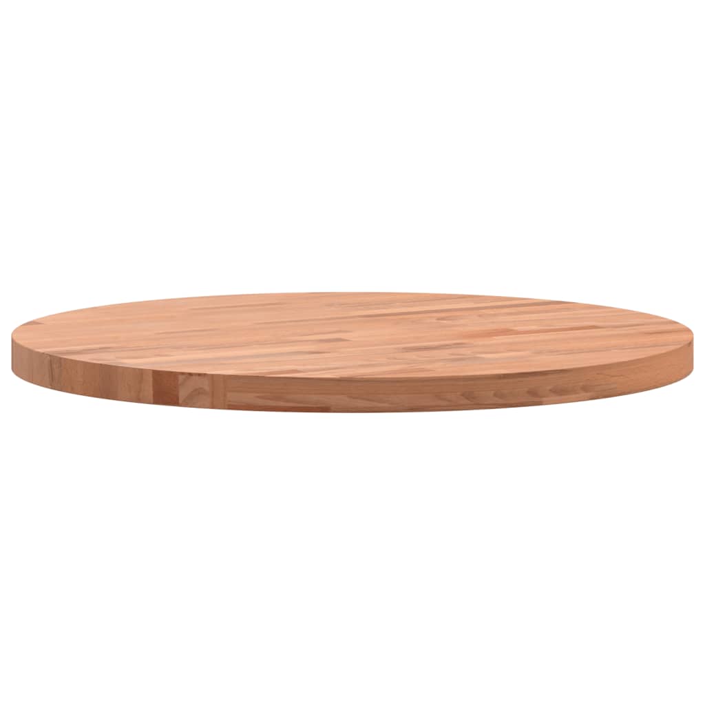 Round Solid Beech Wood Table Top Ø50x2.5 cm - Durable & Stylish
