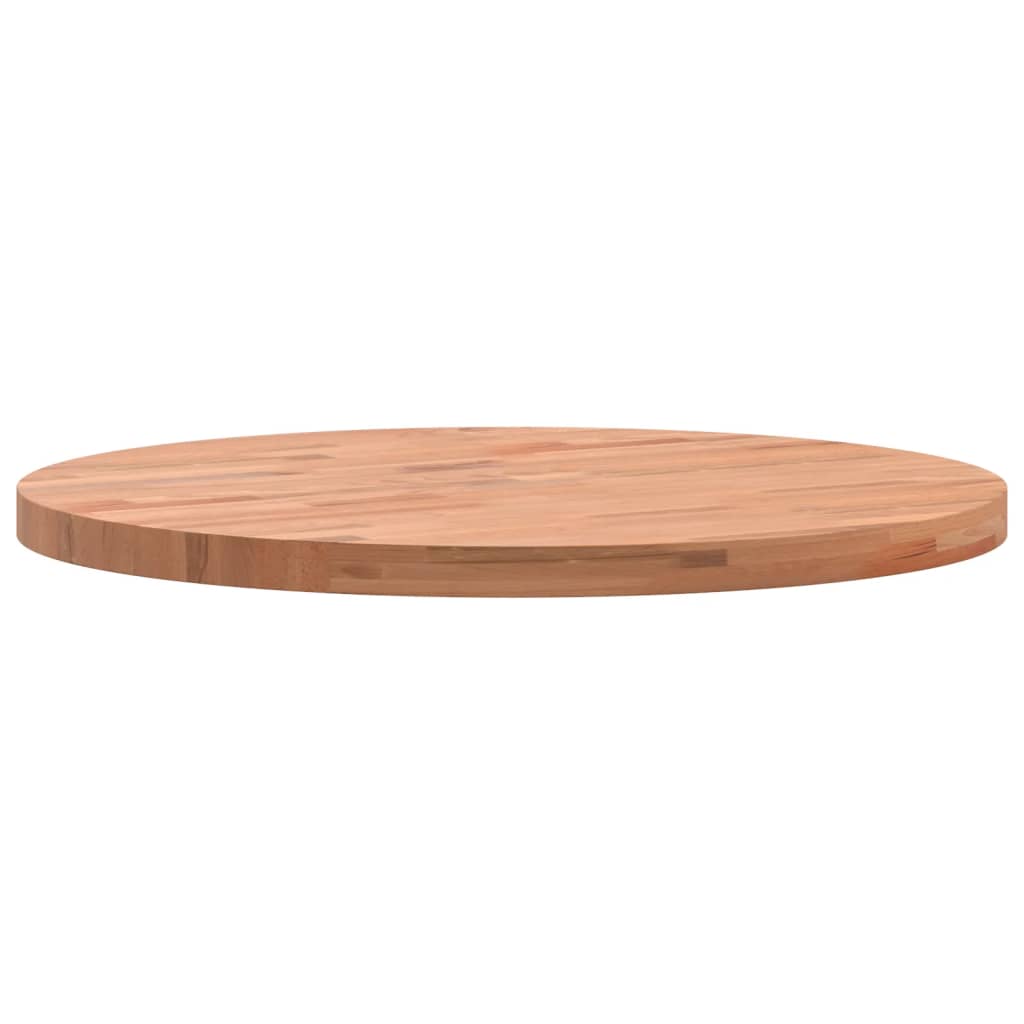 Round Solid Beech Wood Table Top Ø50x2.5 cm - Durable & Stylish